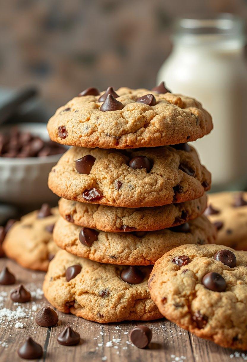 Almond Butter Chocolate Chip Cookies