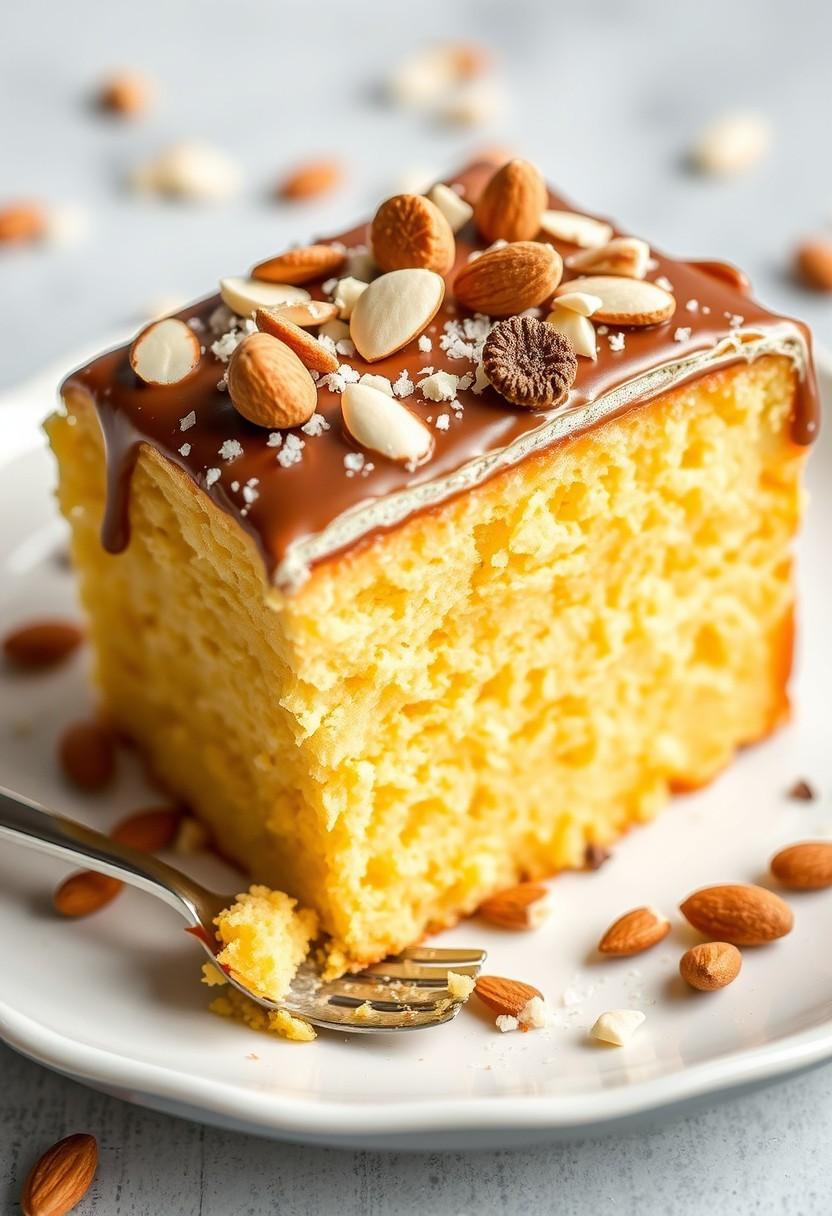 Almond Joy Vegan Yellow Cake