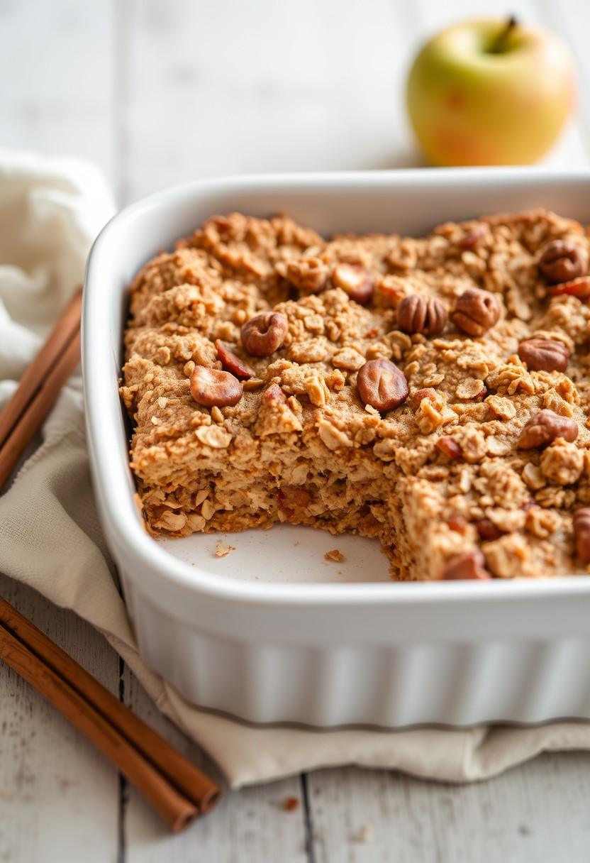 . Apple Cinnamon Oatmeal Bake