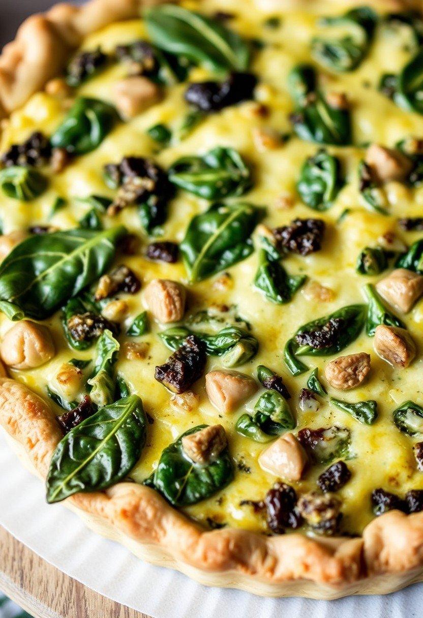 Artichoke and Spinach Quiche