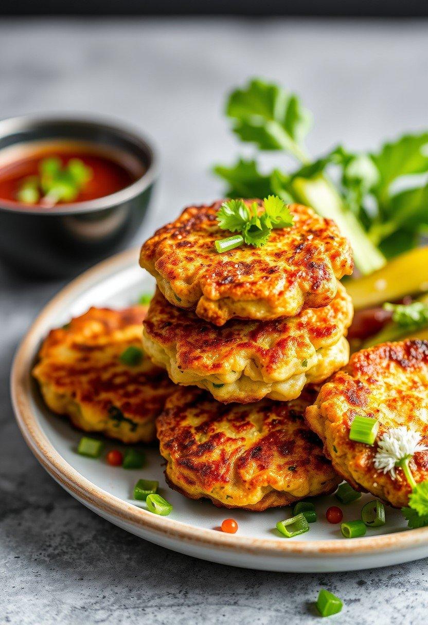 Asian-Inspired Zucchini Fritters