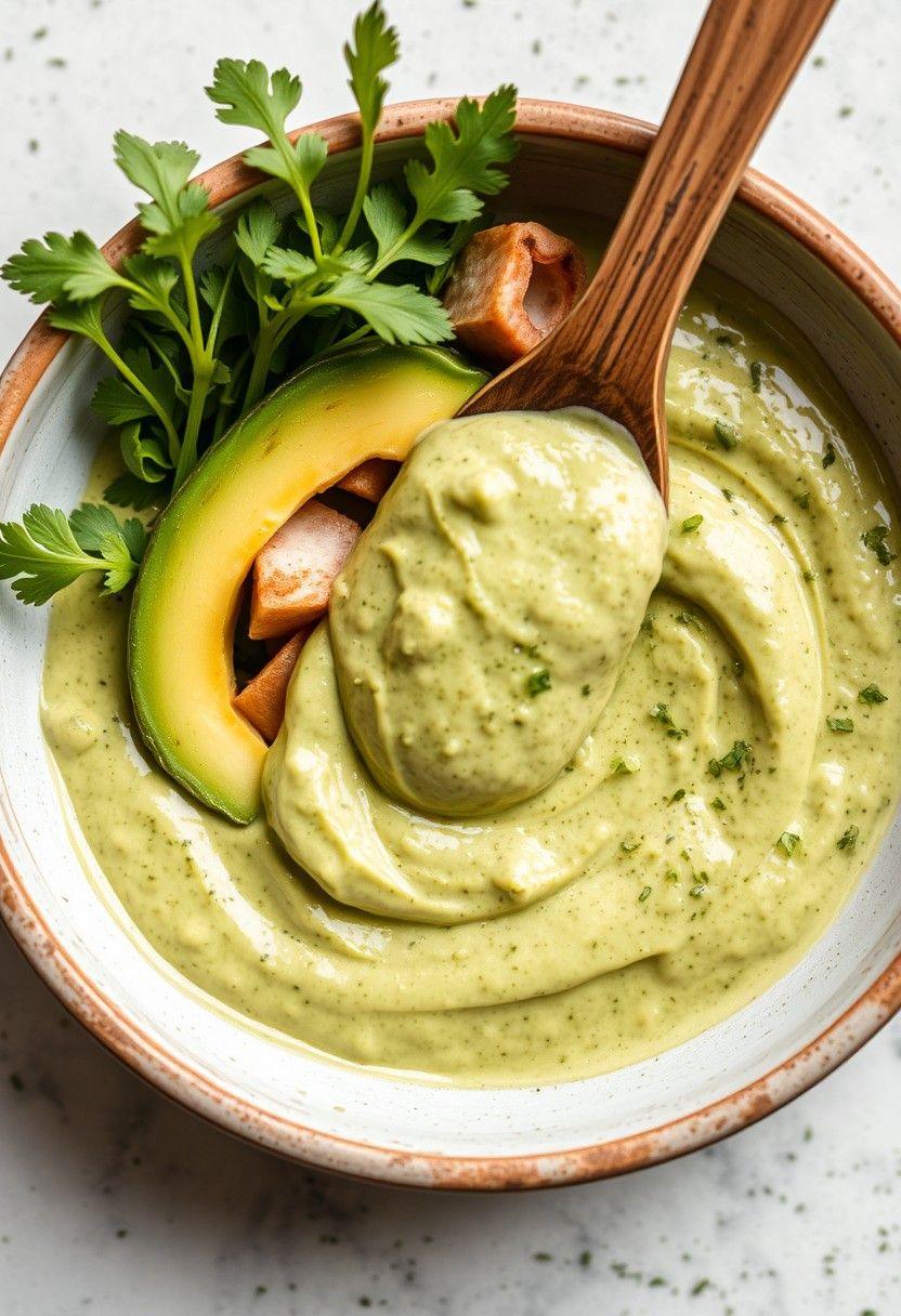 Avocado-Based Green Goddess Dressing