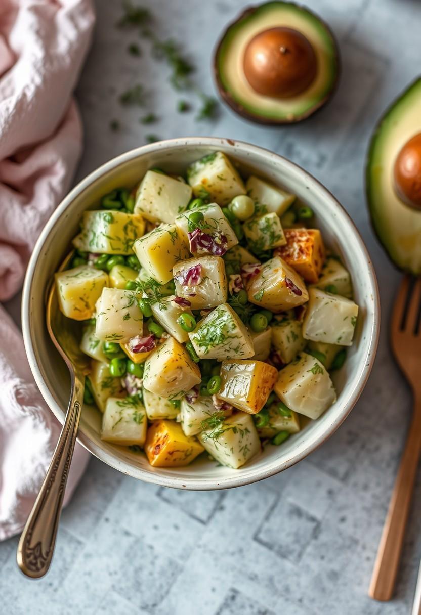 Avocado Dill Potato Salad