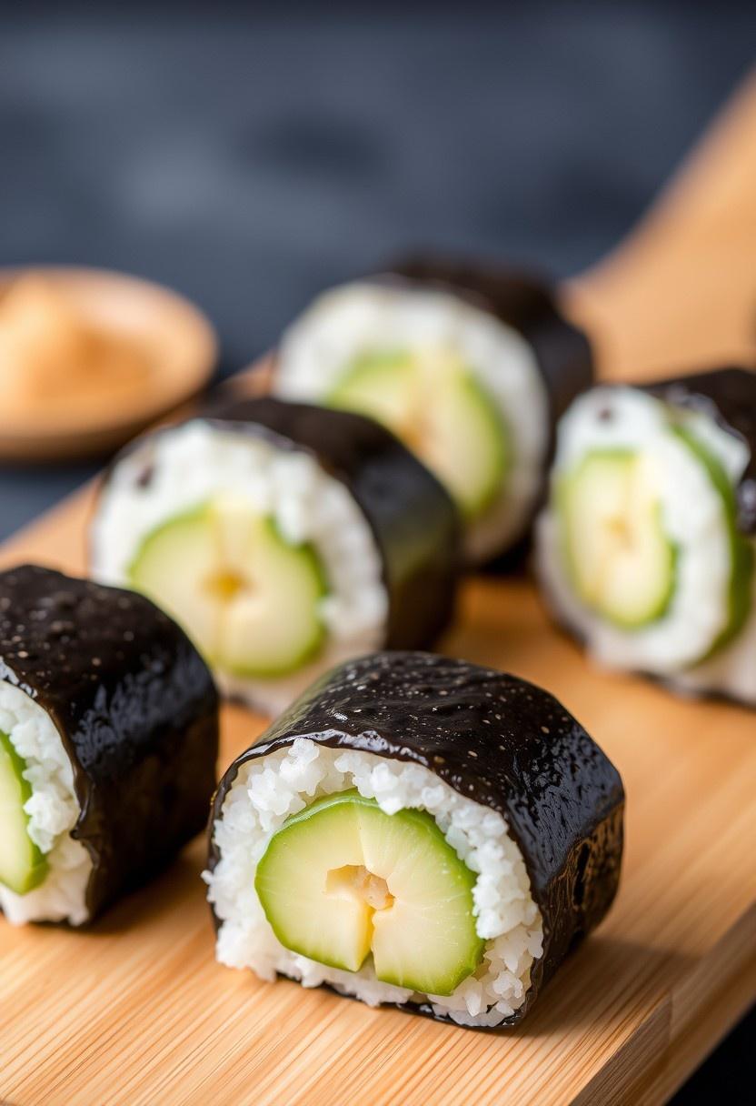 Avocado and Cucumber Onigiri