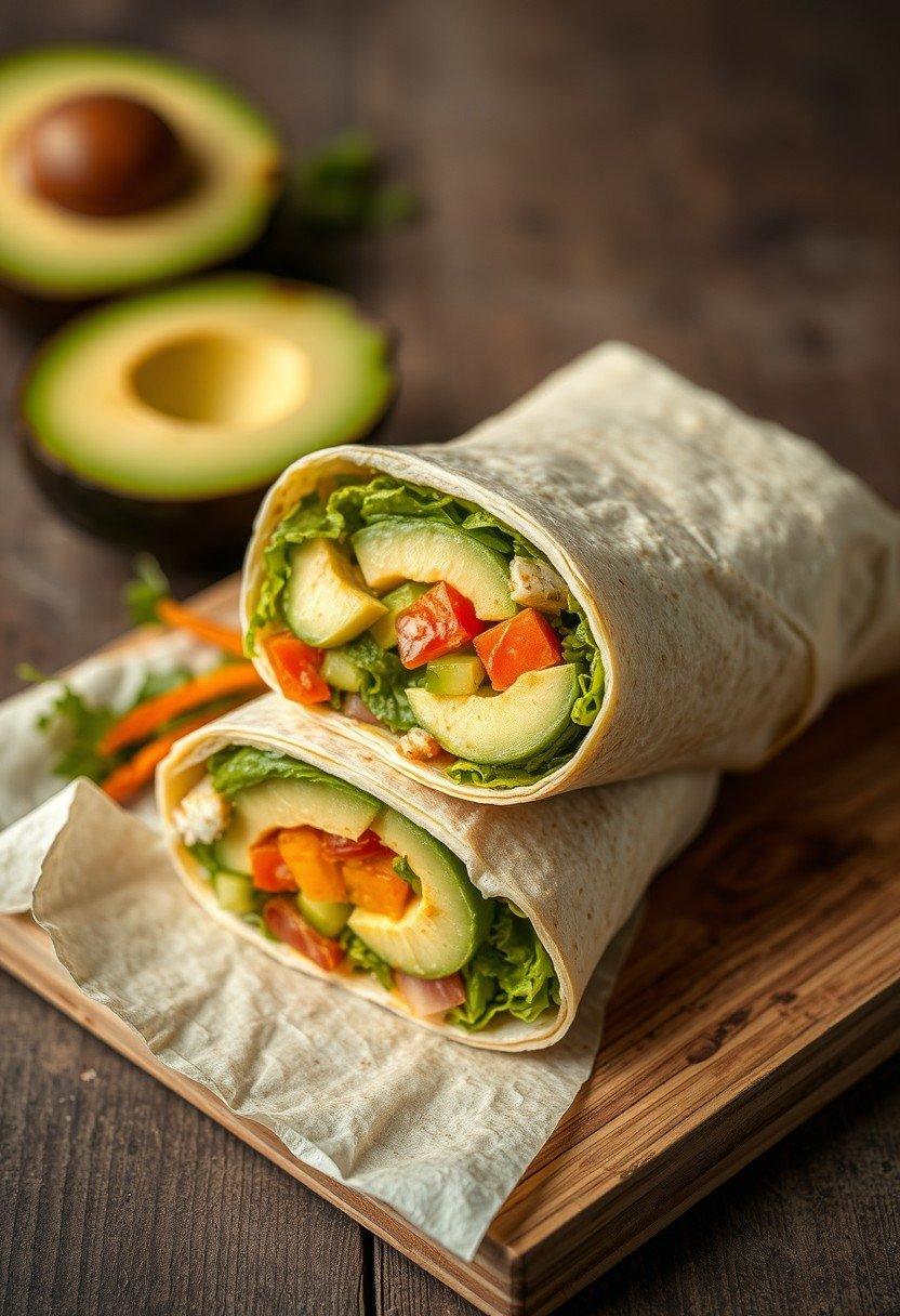 Avocado and "Egg" Salad Wrap