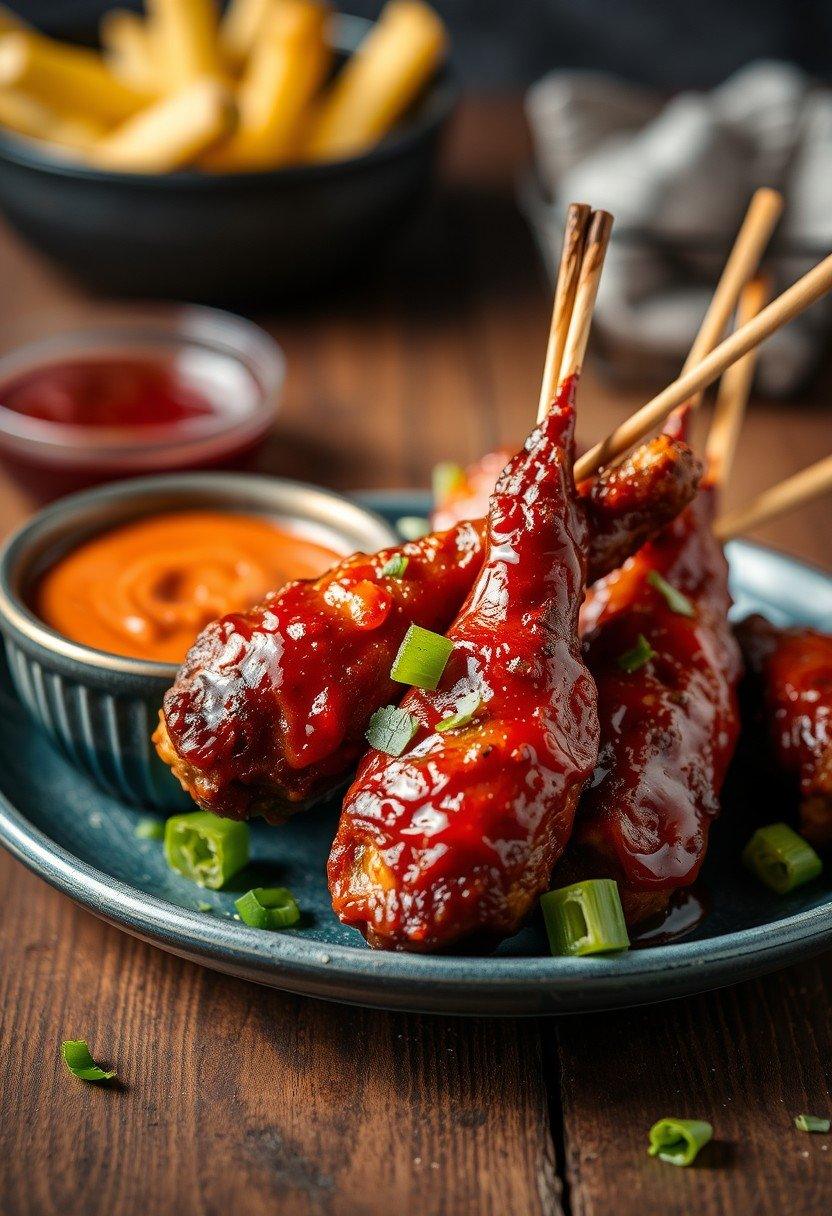 BBQ Jackfruit Drumsticks