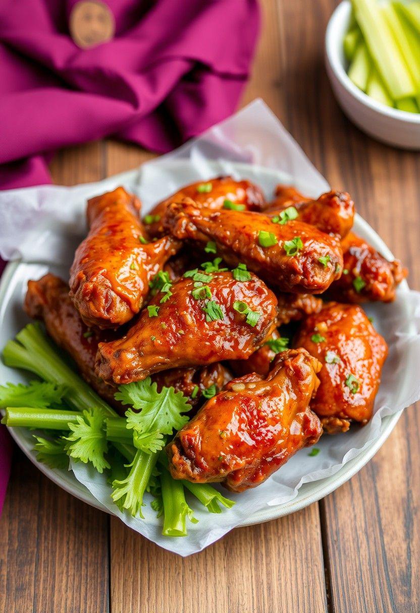 BBQ Seitan Chicken Wings