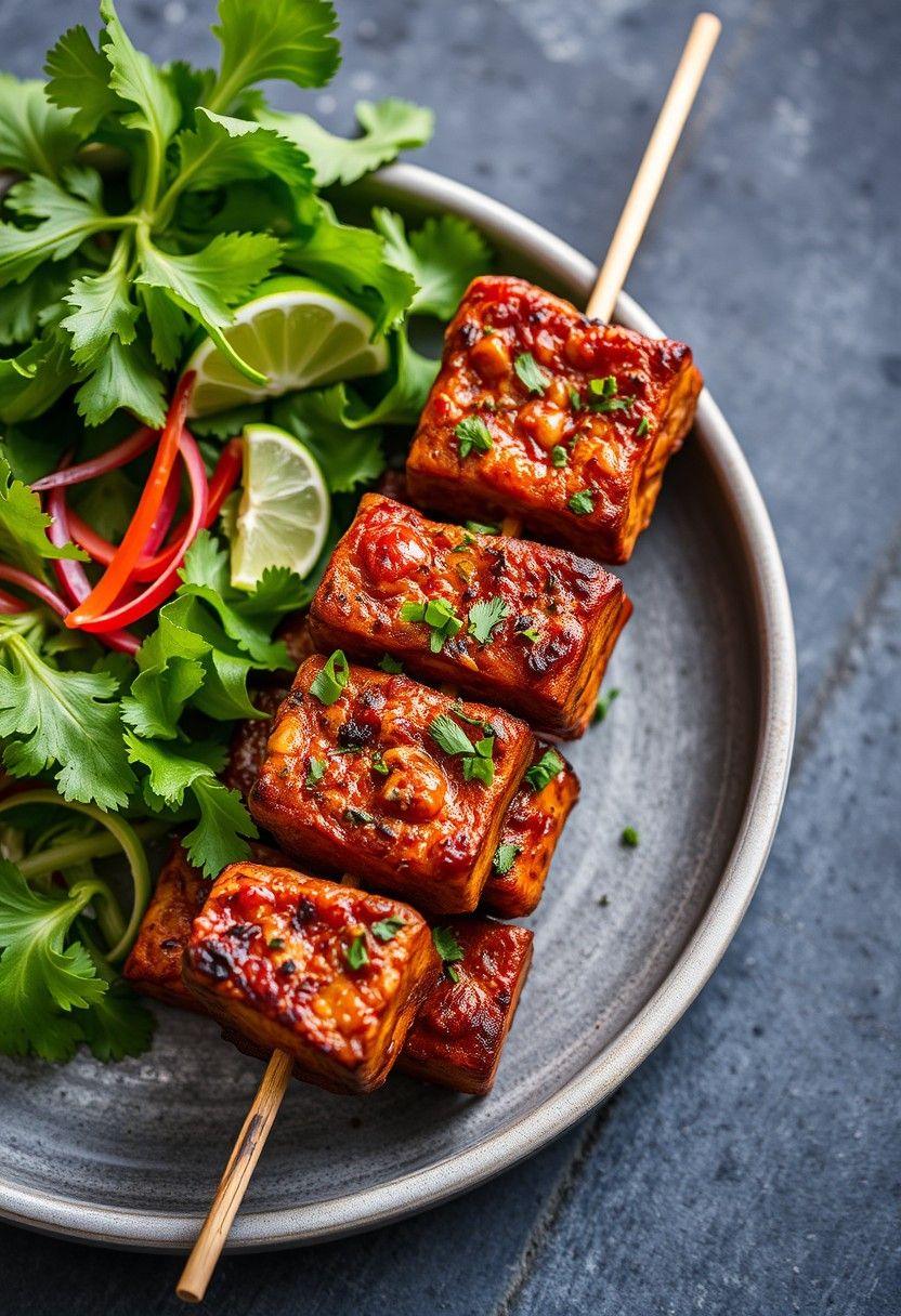 BBQ Tempeh Skewers