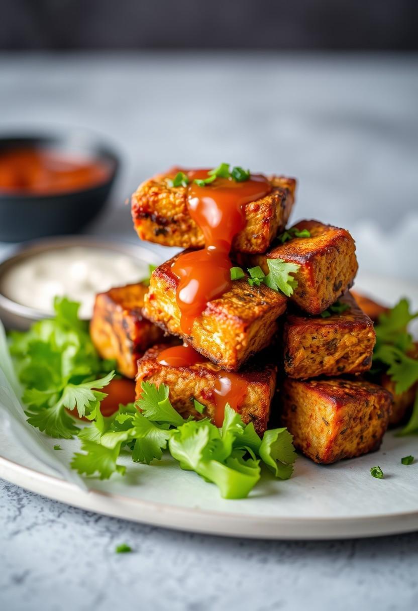 BBQ Tofu Nuggets