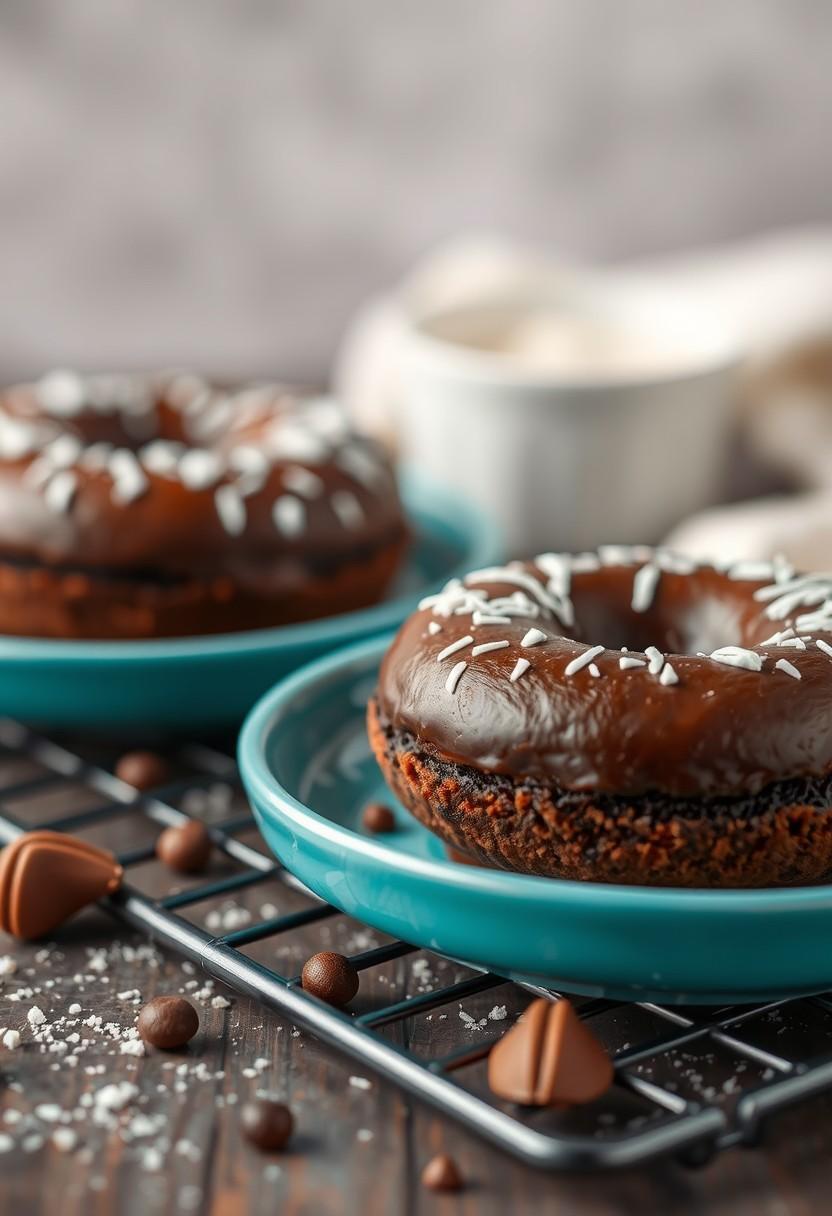 Baked Chocolate Cake Doughnuts