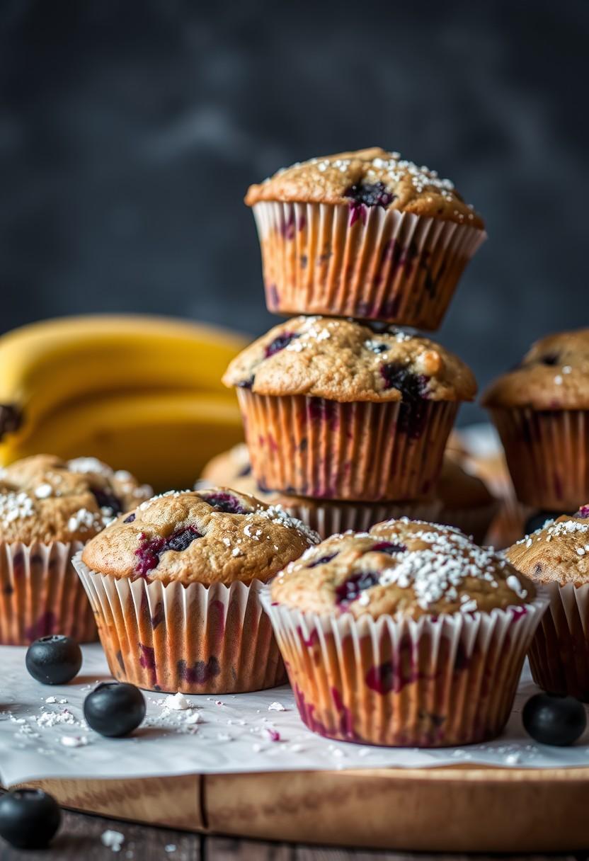 Banana Blueberry Muffins