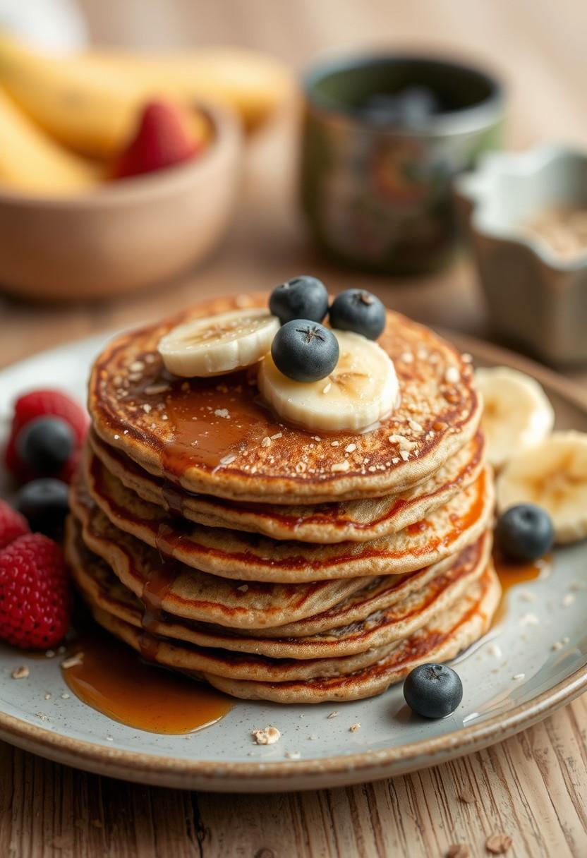 Banana Oat Pancakes