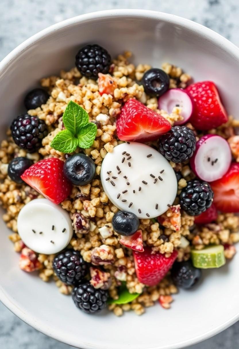 Berry Quinoa Breakfast Salad