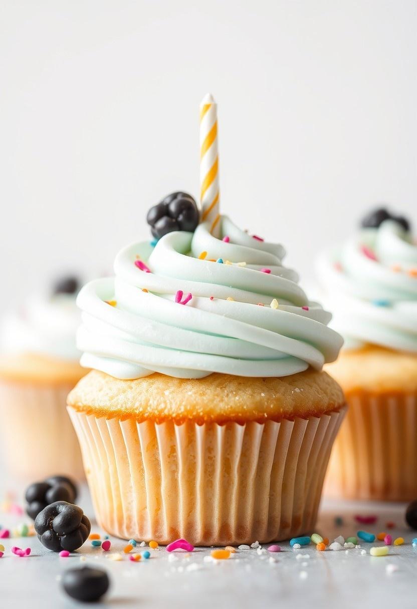 Birthday Cake Vanilla Cupcakes