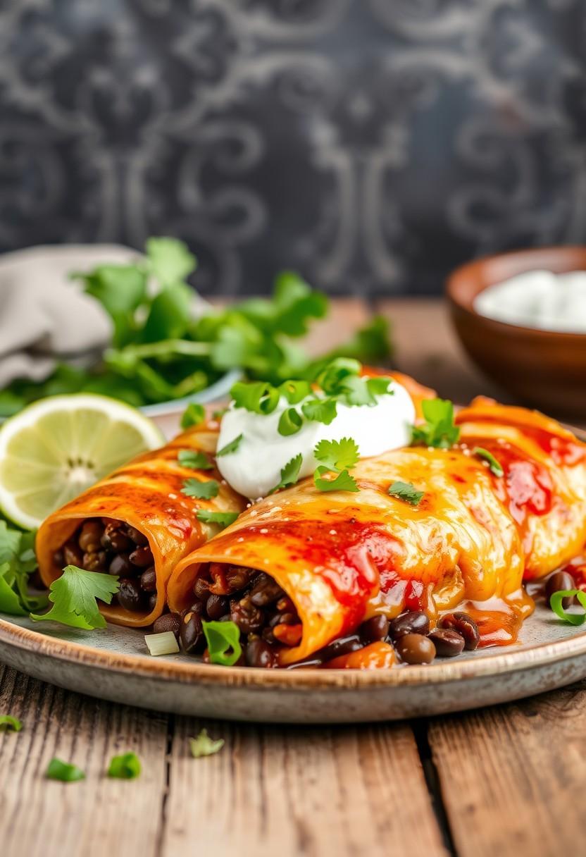 Black Bean Enchiladas