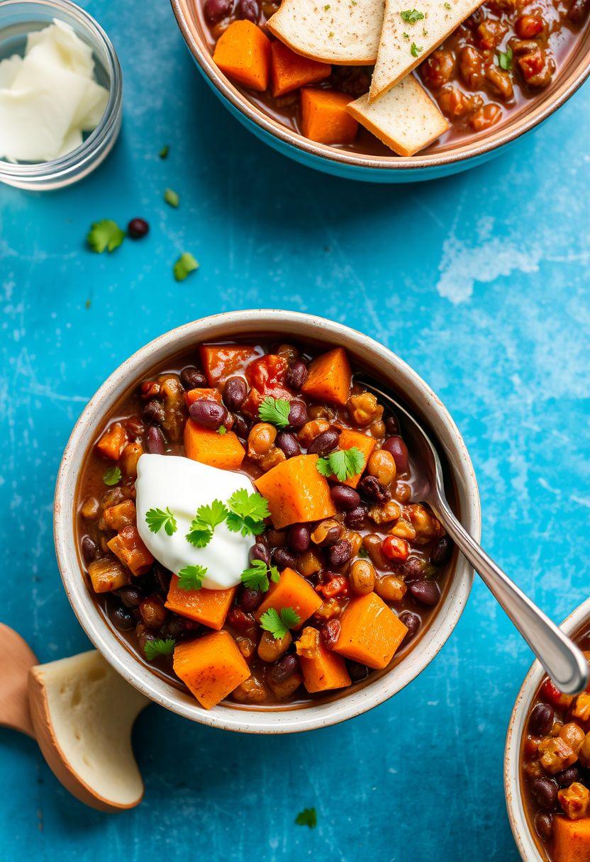 Black Bean and Sweet Potato Chili