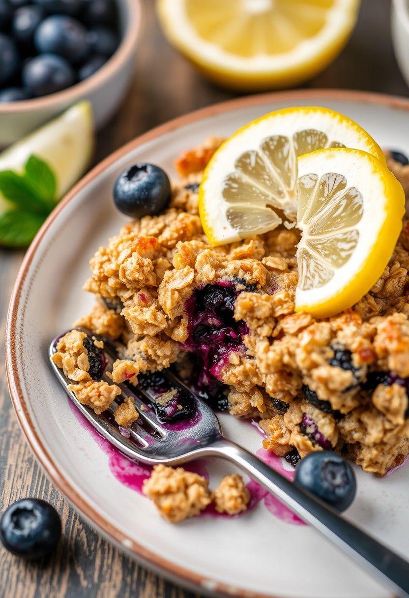 . Blueberry Lemon Baked Oatmeal