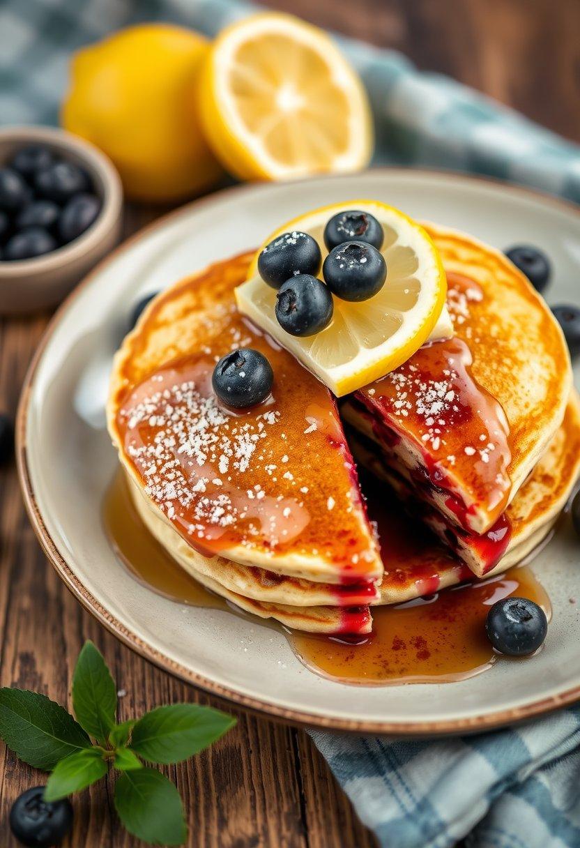 Blueberry Lemon Pancakes