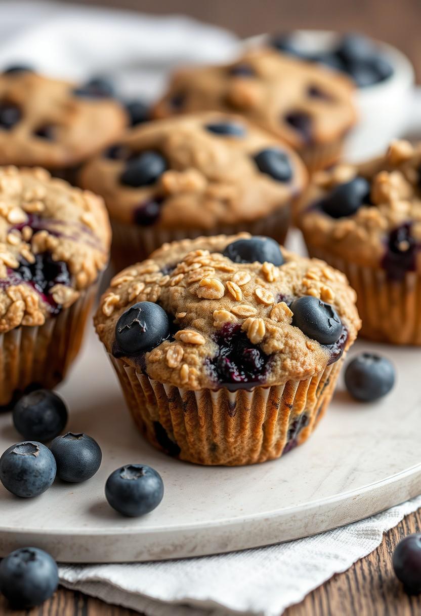 Blueberry Oatmeal Muffins