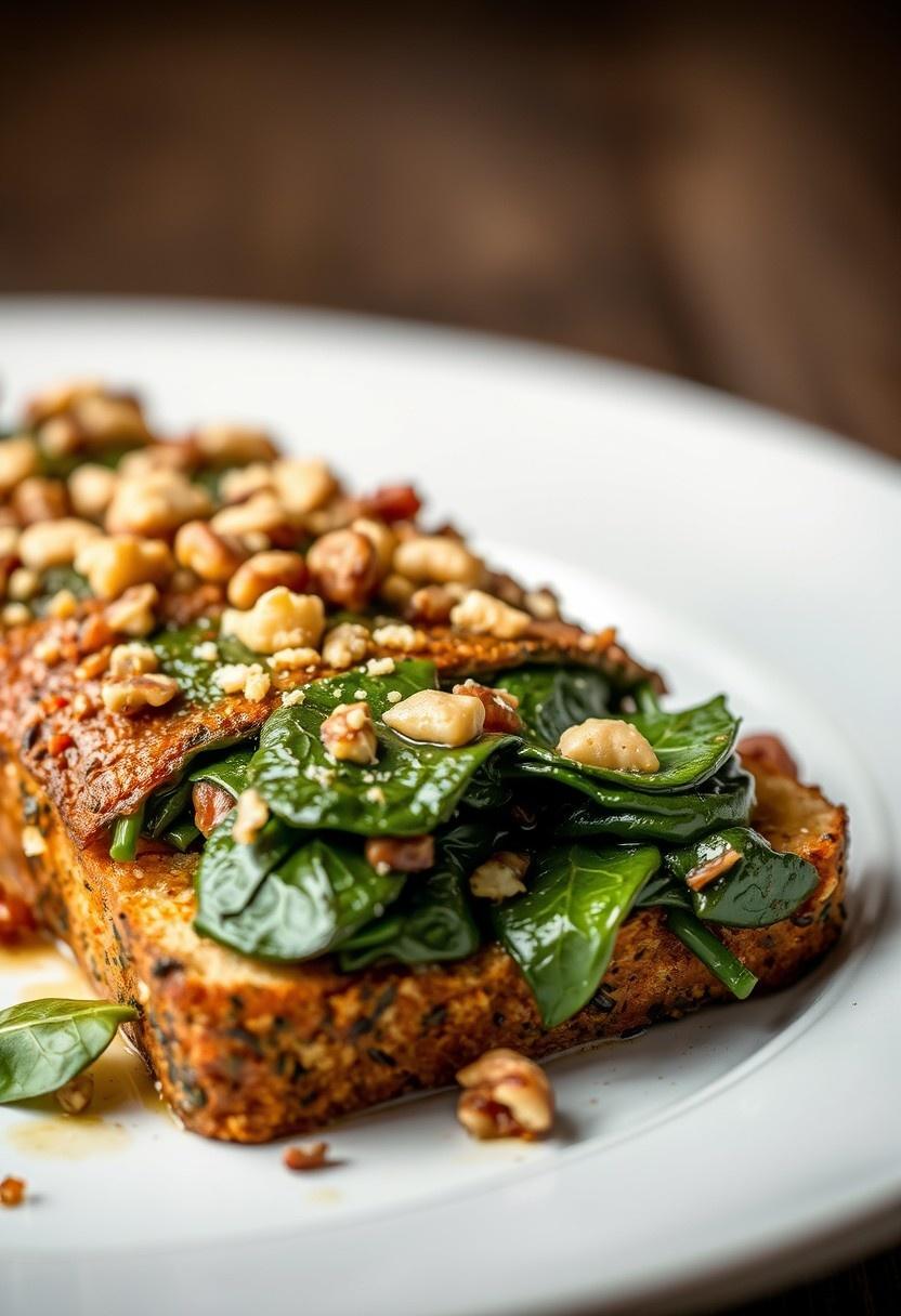 Brazil Nut and Spinach Roast