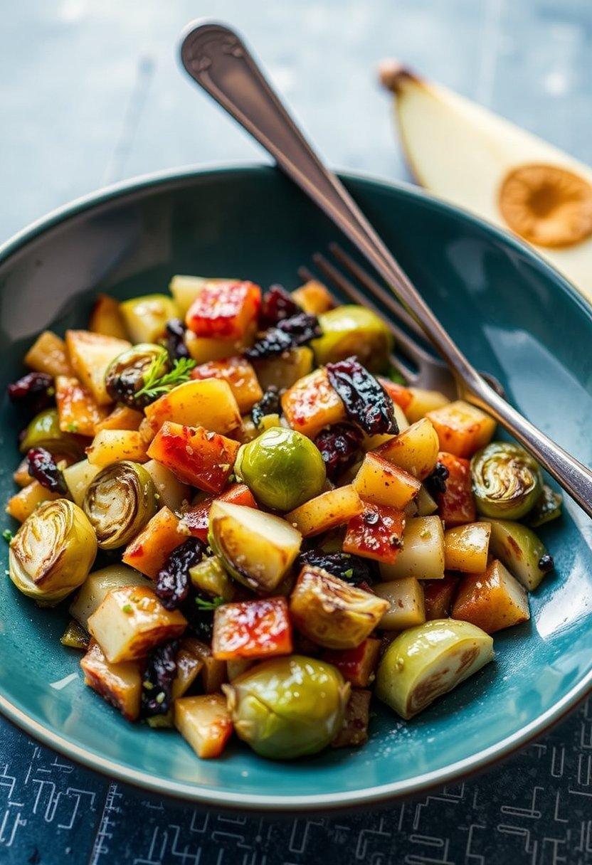 Brussels Sprout and Apple Hash