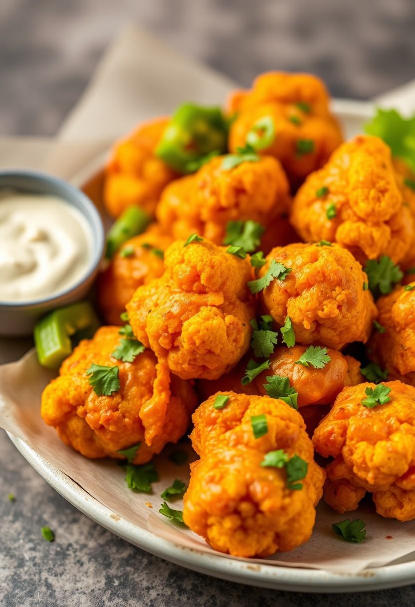 . Buffalo Cauliflower Bites