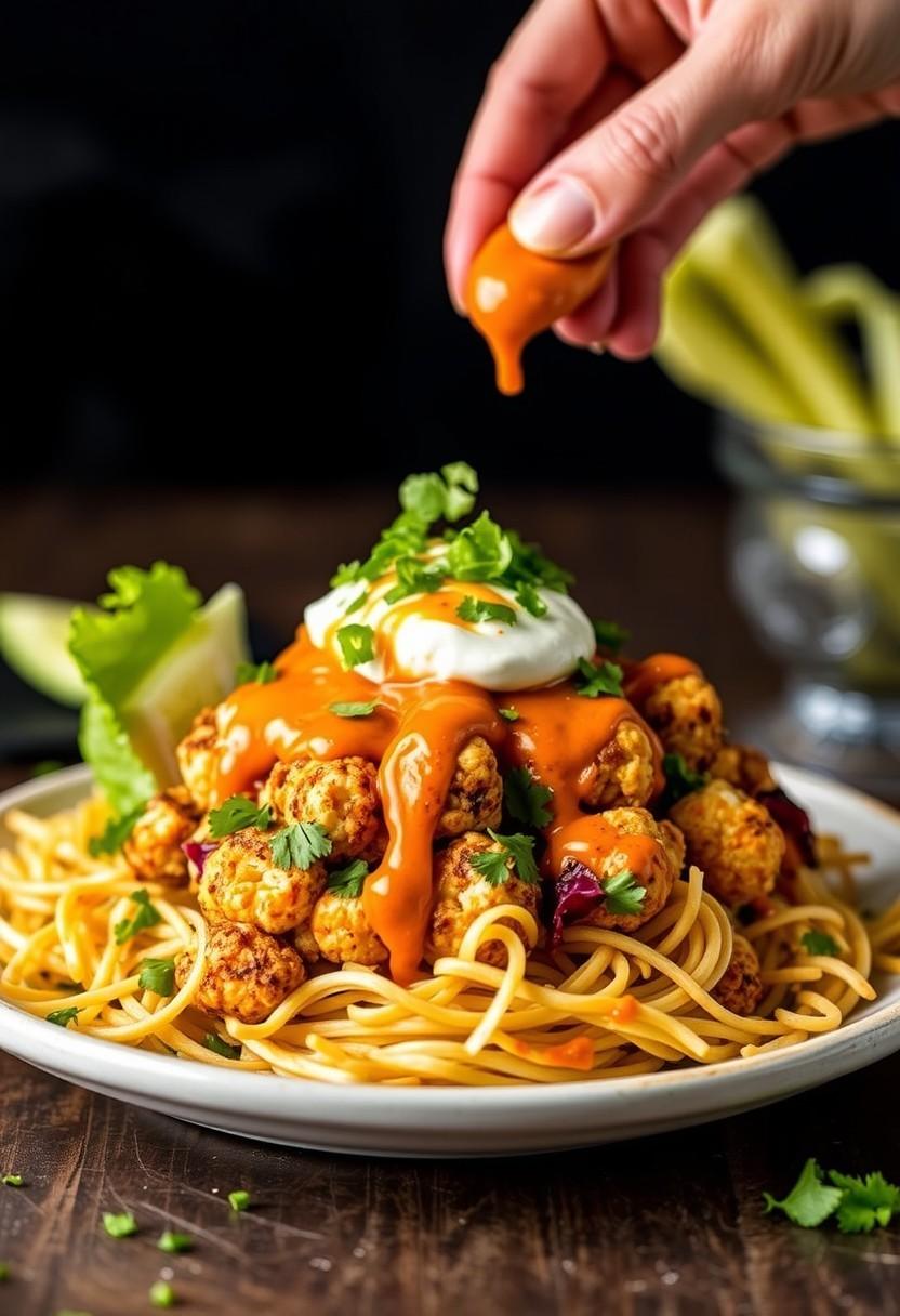 Buffalo Cauliflower Burrito Bowl