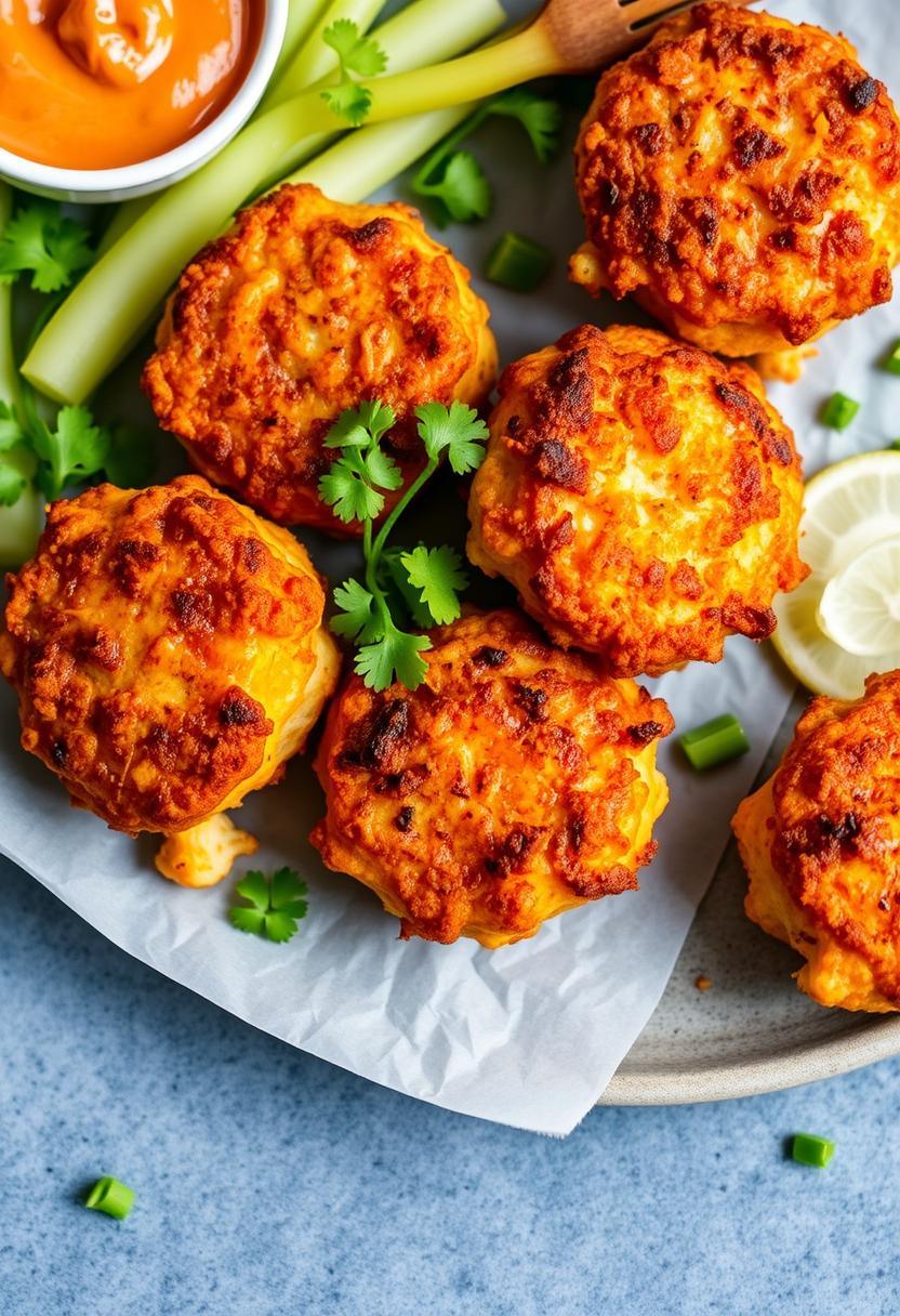 Buffalo Cauliflower Potato Cakes