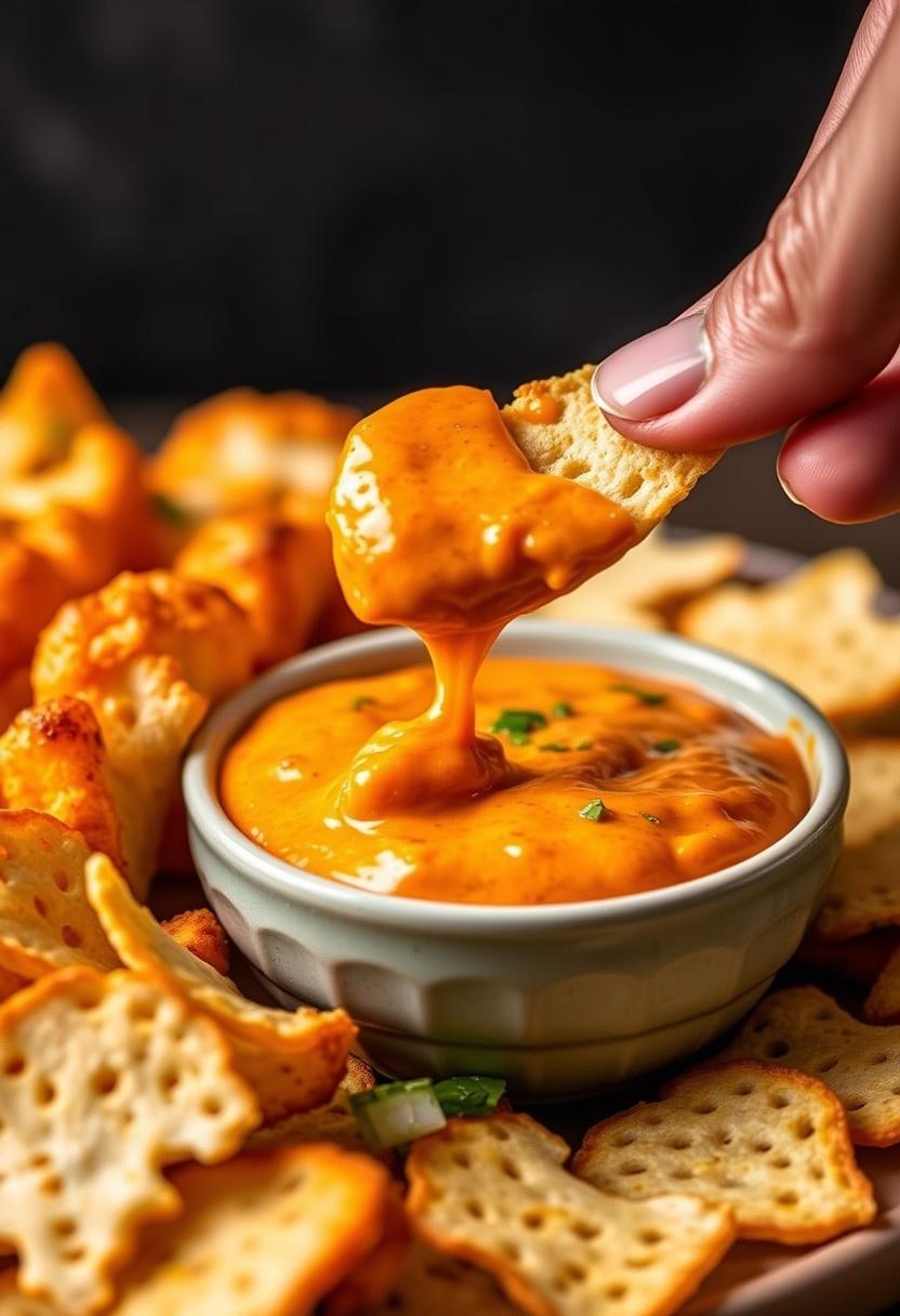 Buffalo Cauliflower Queso