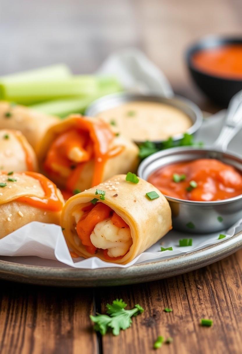 Buffalo Cauliflower Rolls