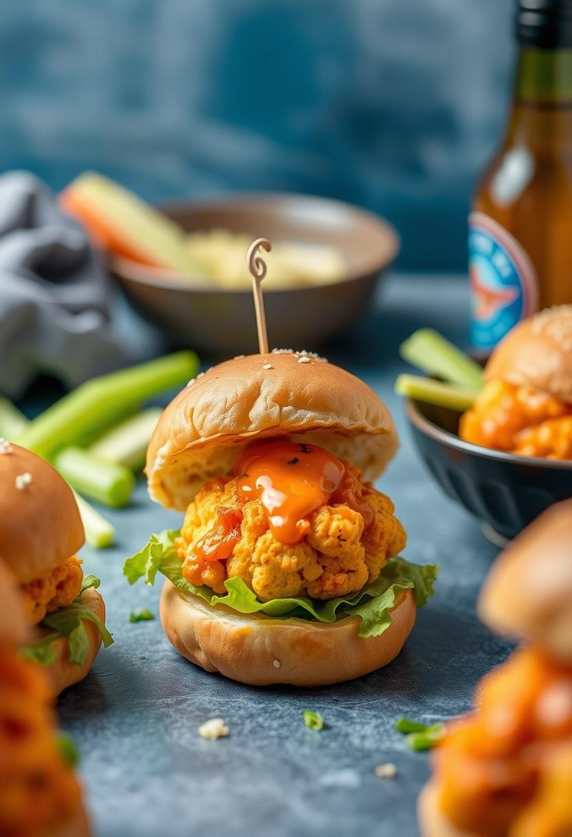 Buffalo Cauliflower Sliders