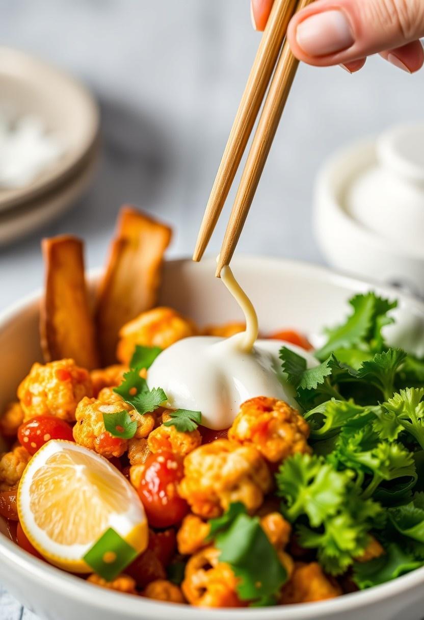 Buffalo Cauliflower Udon Bowl