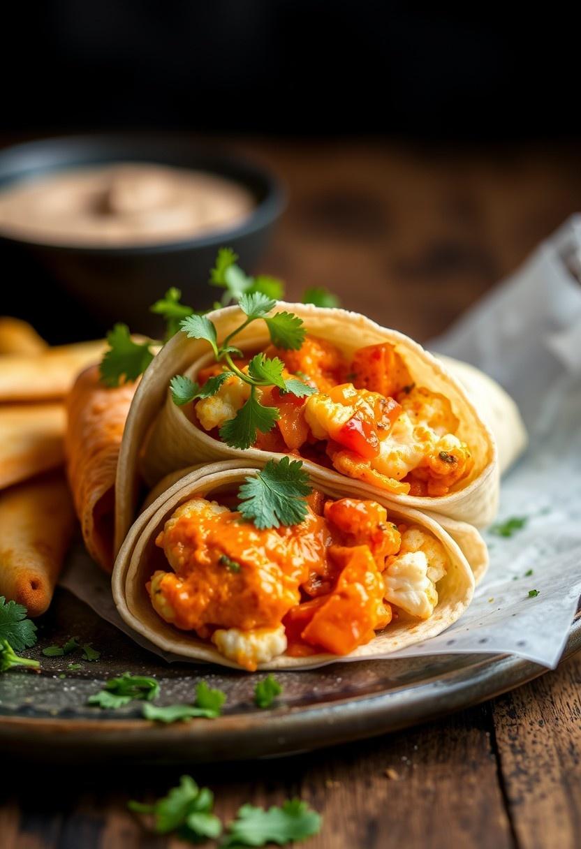 Buffalo Cauliflower Wrap