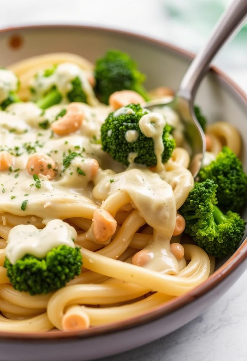 . Cashew Alfredo with Broccoli