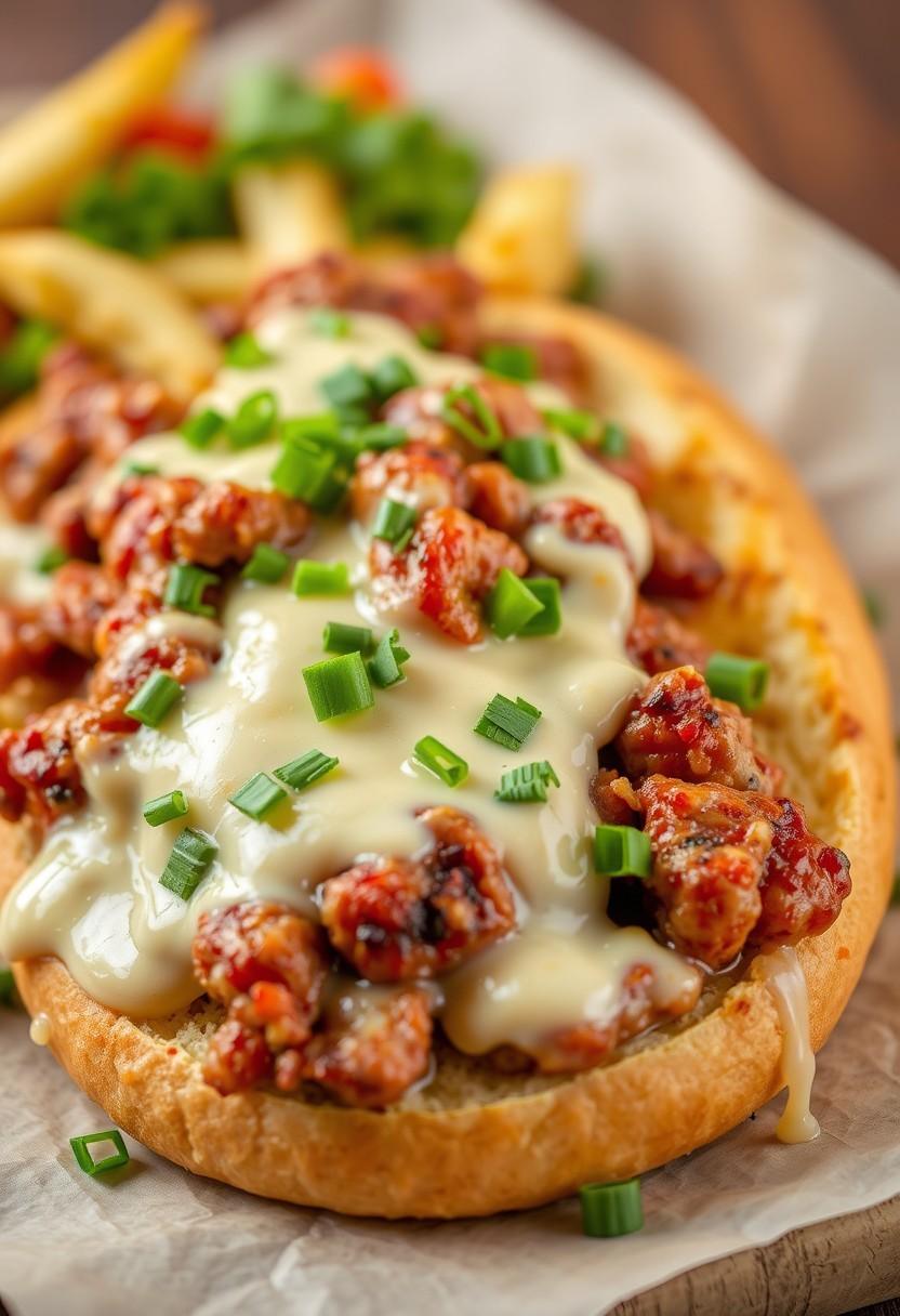 Cauliflower Philly Cheesesteak