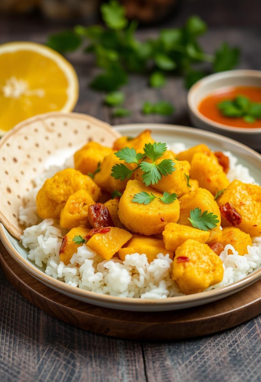 Cauliflower and Potato Yellow Curry