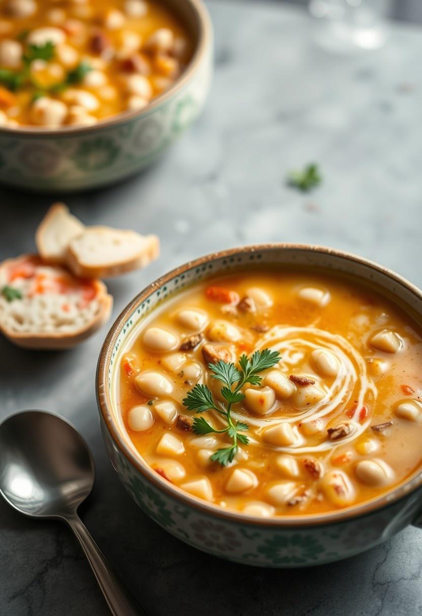 Cauliflower and White Bean Zuppa Toscana