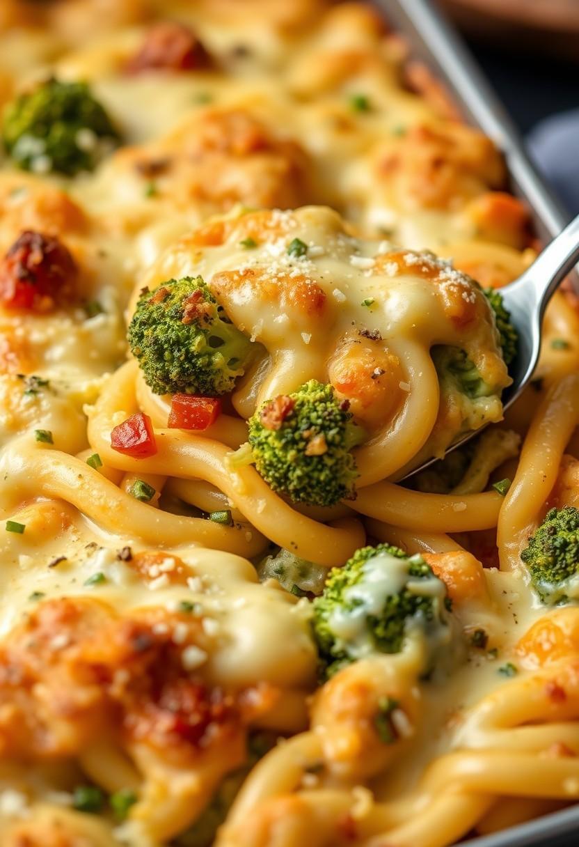 "Cheesy" Broccoli Pasta Bake