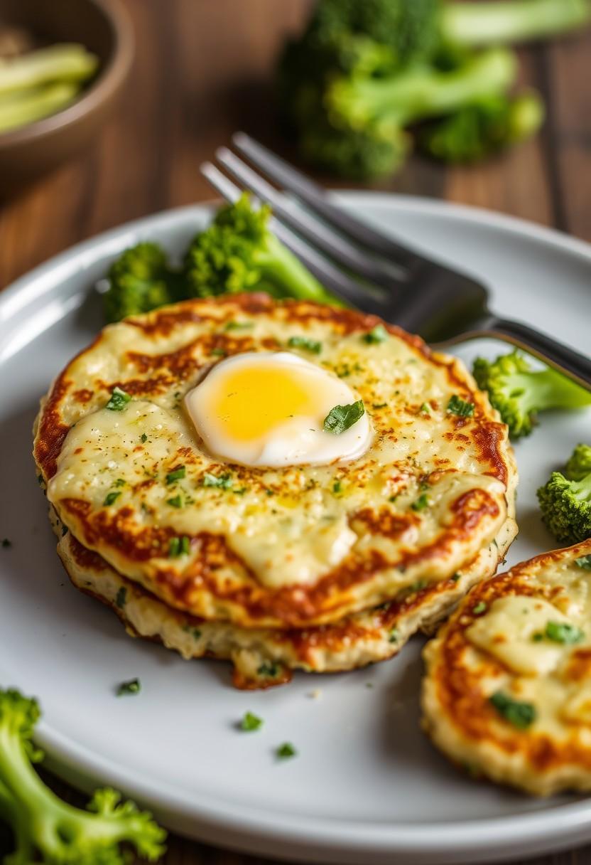 Cheesy Broccoli Potato Pancakes