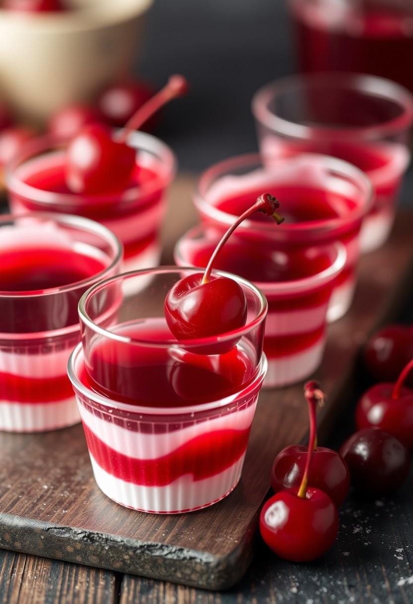 Cherry Cola Jello Shots