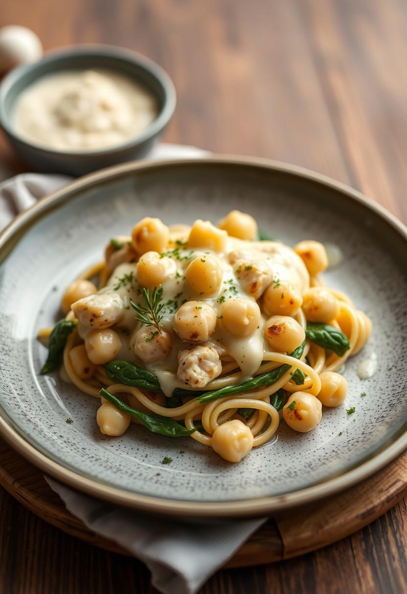 Chickpea Alfredo