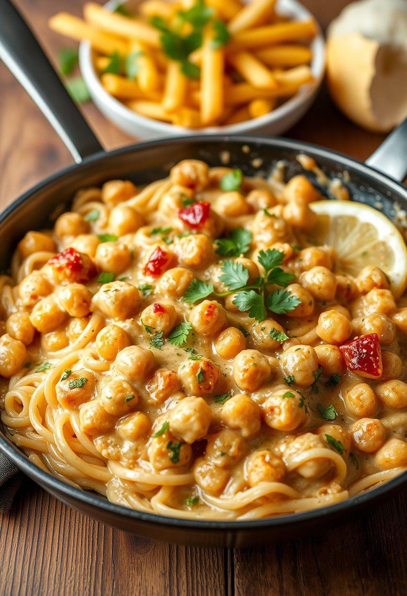 Chickpea Stroganoff Skillet