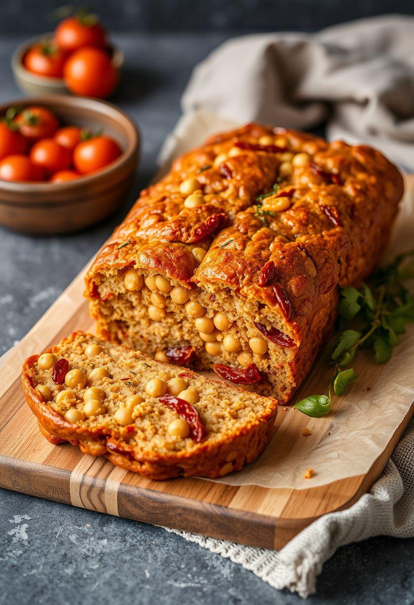 Chickpea and Sundried Tomato Loaf