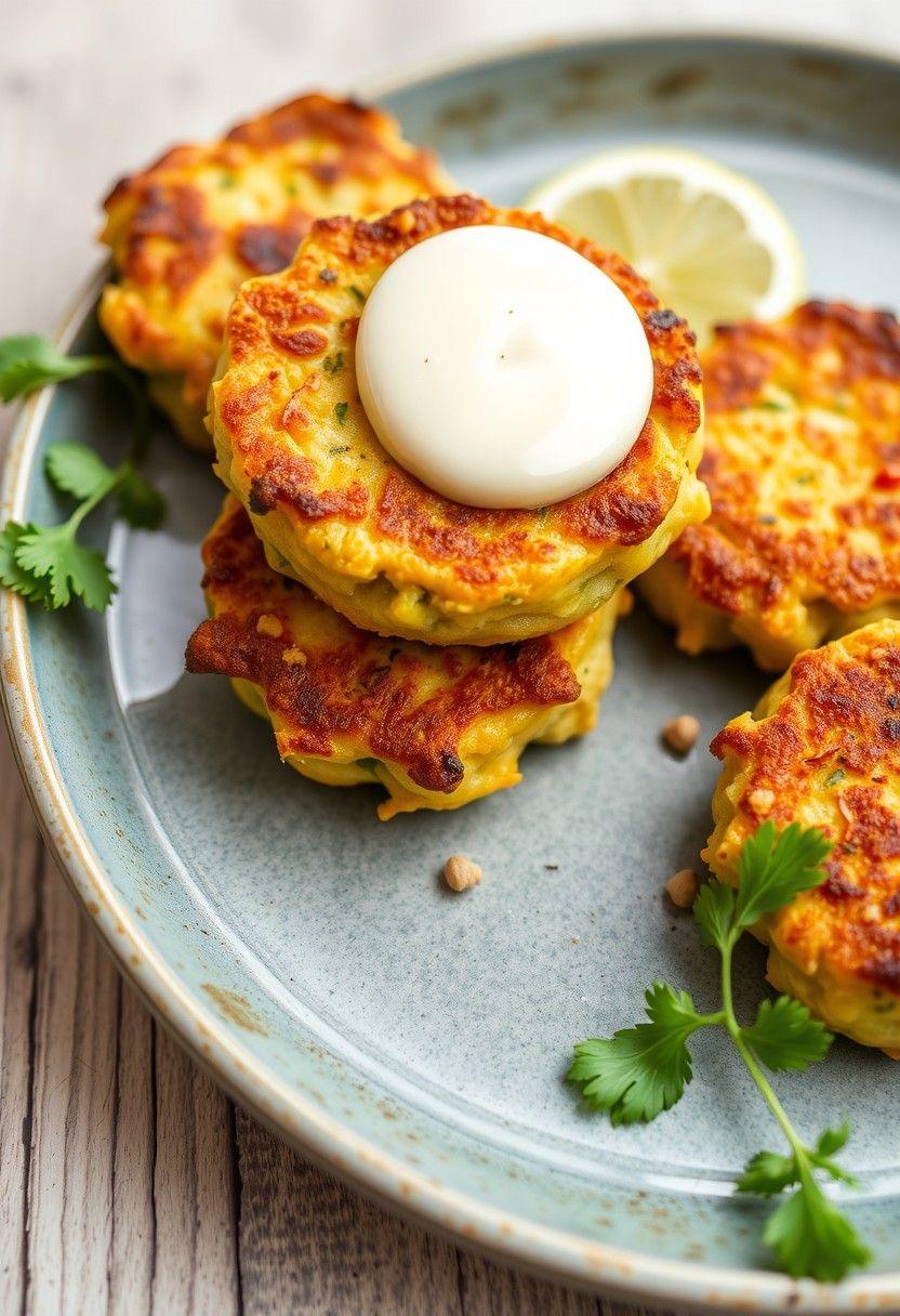 Chickpea and Zucchini Fritters