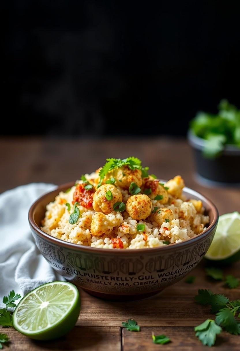 Chipotle Lime Cauliflower Rice Bowl