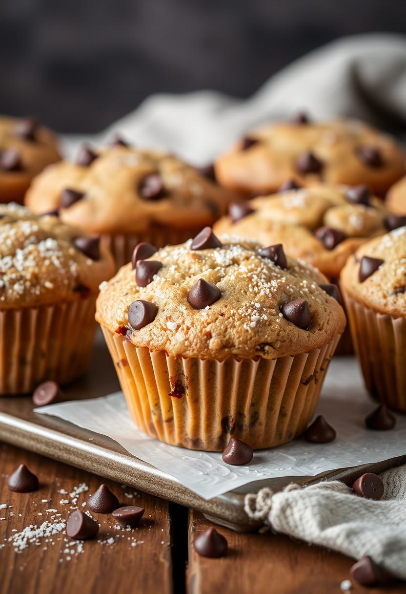 Chocolate Chip Banana Muffins