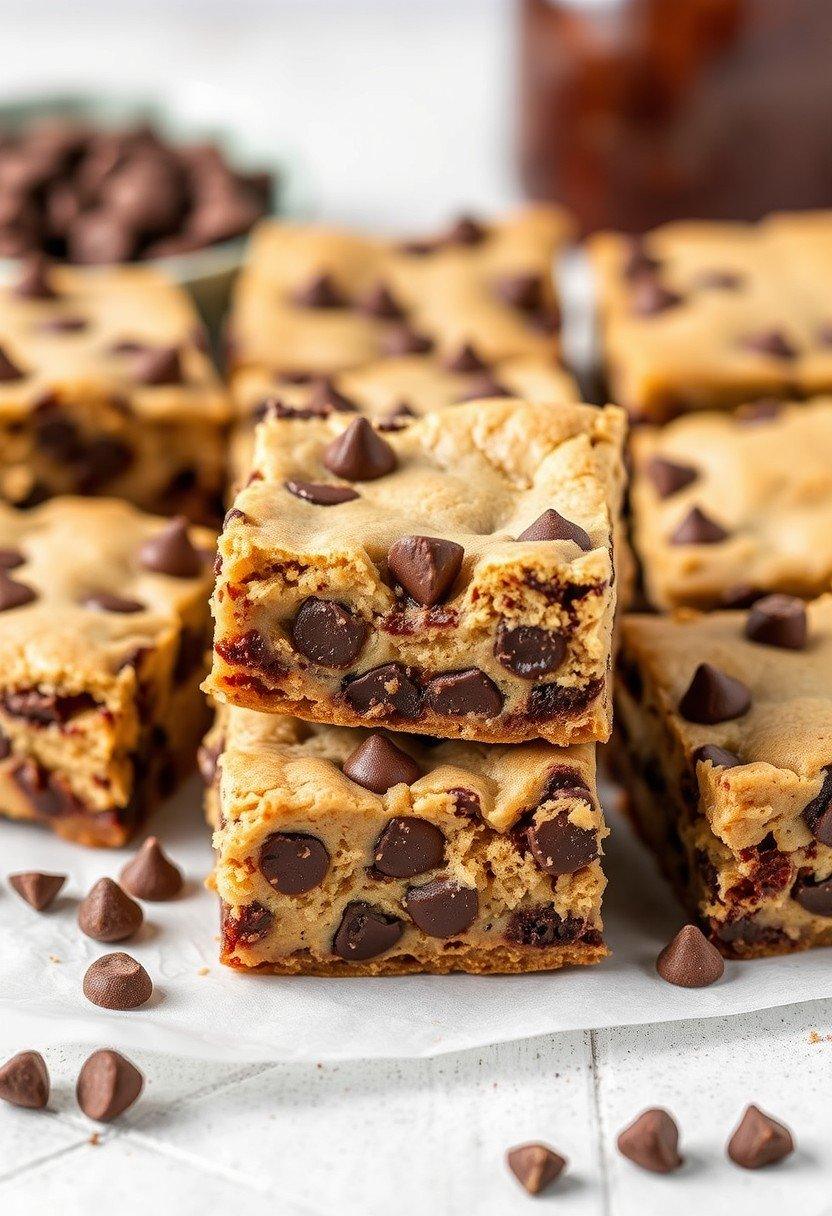 Chocolate Chip Cookie Dough Blondies