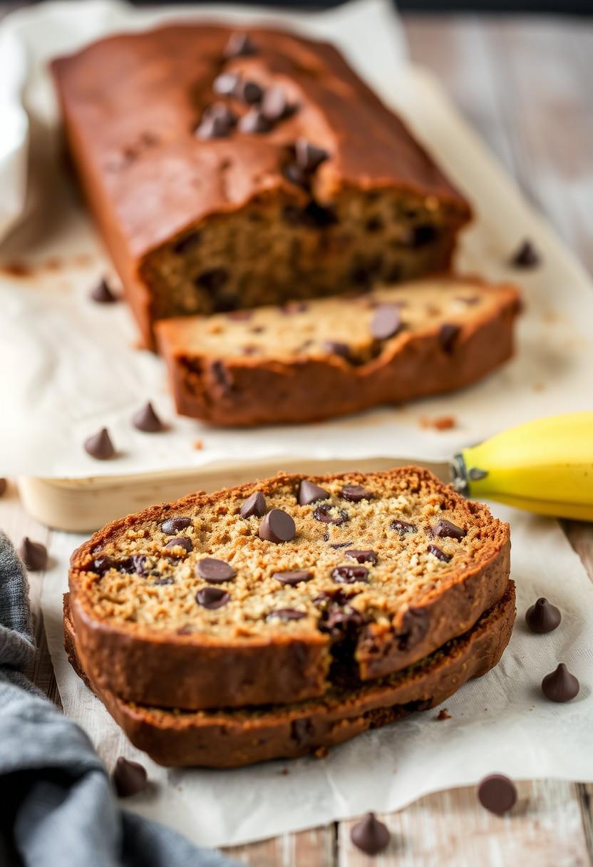 . Chocolate Chip Vegan Banana Bread