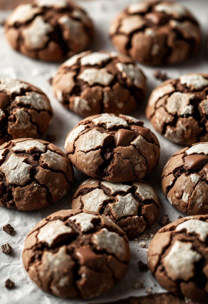 Chocolate Crinkle Cookies