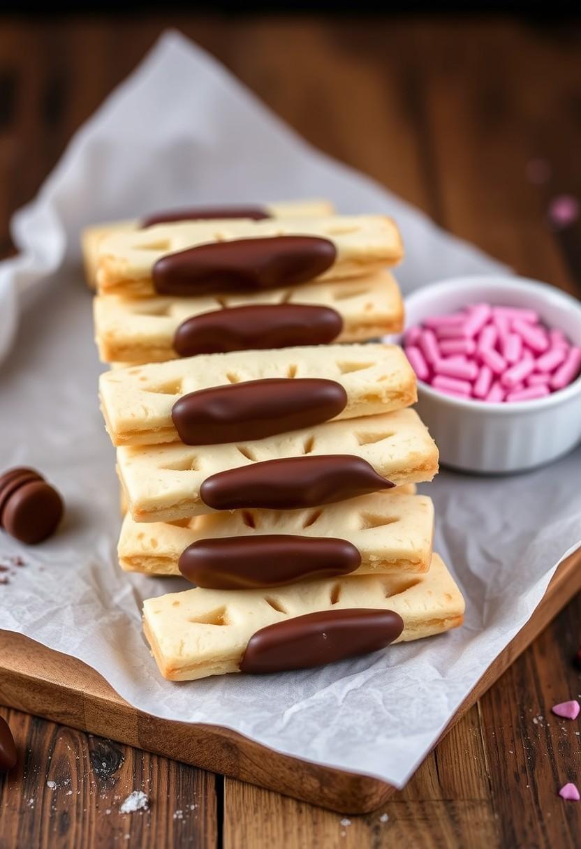 . Chocolate-Dipped Shortbread Sticks